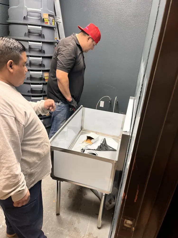 Commercial plumbing and sink installation in Excelsior