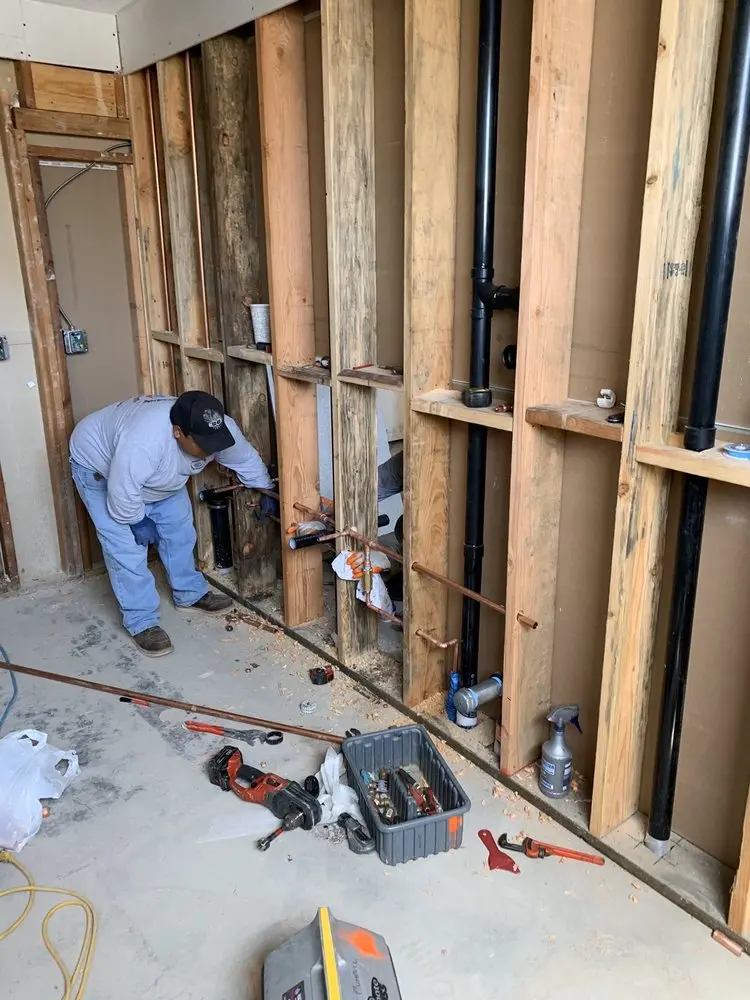 Commercial rough-in plumbing for Water Heater Replacement in Excelsior